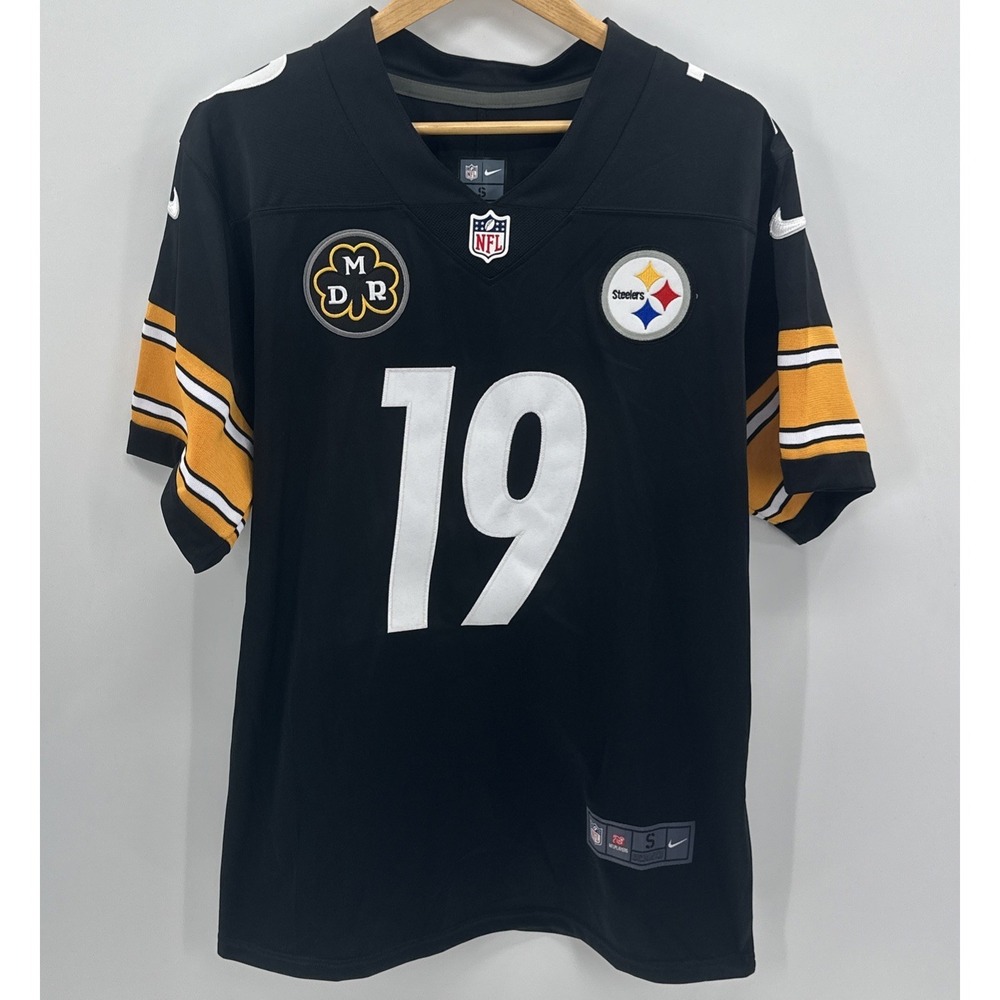 Pittsburgh Steelers #19 Smith-Schuster Jersey Mens S‎ NFL On Field  Stitched DMR